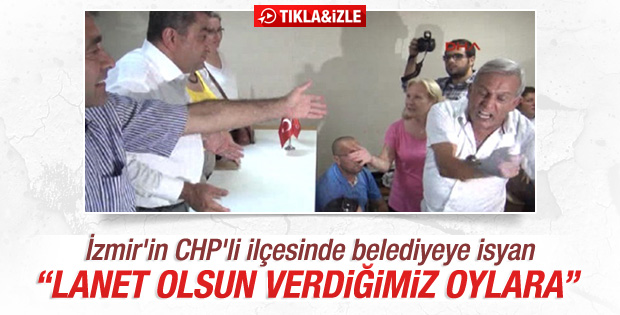 İzmir'de CHP'li belediyeye isyan