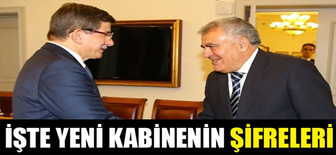 İşte yeni kabinenin şifreleri