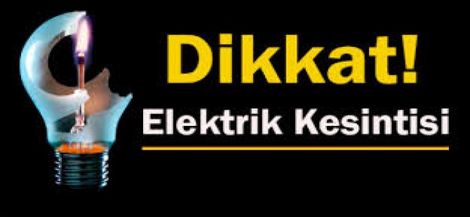 Dikkat! Elektrik Kesintisi Var!