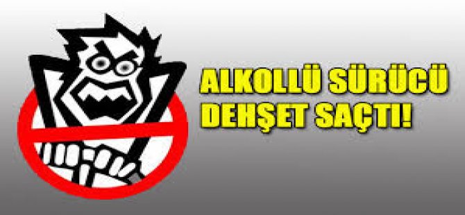 Alkollü Sürücü Dehşet Saçtı!