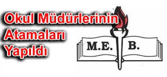 Okul Müdürlerinin Atamaları Yapıldı