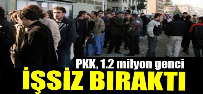 PKK 1.2 Milyon Genci İşsiz Bıraktı!