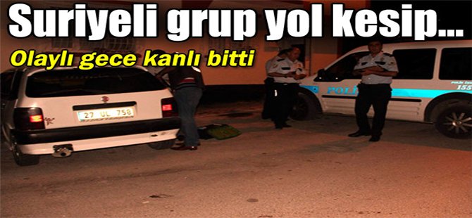 Suriyeli Grup Yol Kesip...