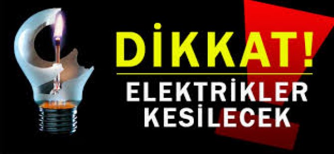 Dikkat! Elektrik Kesintisi Var!