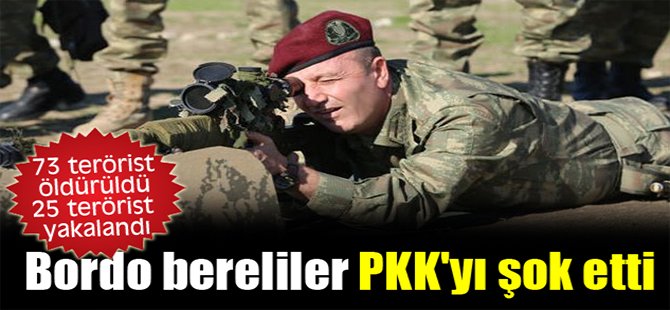 Bordo bereliler PKK'yı şok etti