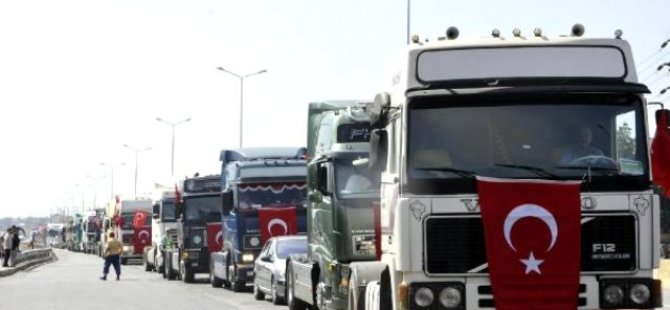 Karayolunda 150 Tır'la Terörü Protesto