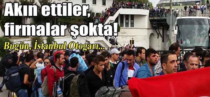 İstanbul Otogarına mülteci akını