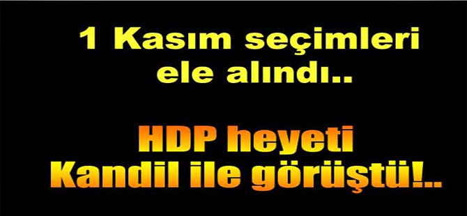 HDP heyeti, Kandil ile görüştü