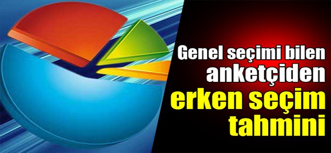 Genel seçimi bilen anketçiden erken seçim tahmini