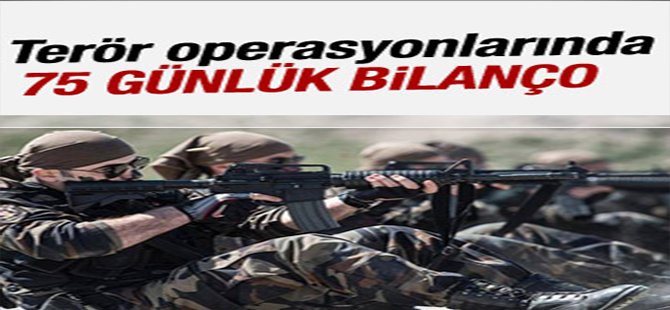 Terör saldırılarında 75 günlük bilanço