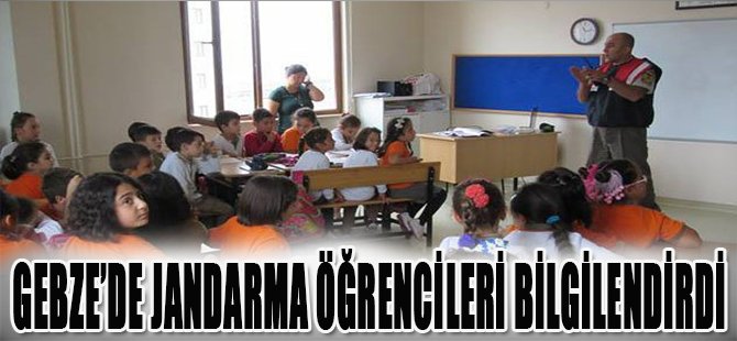 Gebze'de Jandarma Öğrencileri Bilgilendirdi