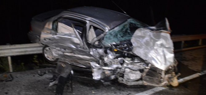 Hac dönüşü yanan otomobilde can verdi