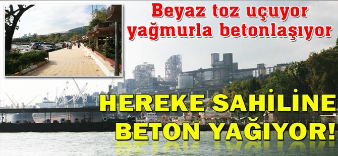 Hereke Sahiline Beton Yağıyor