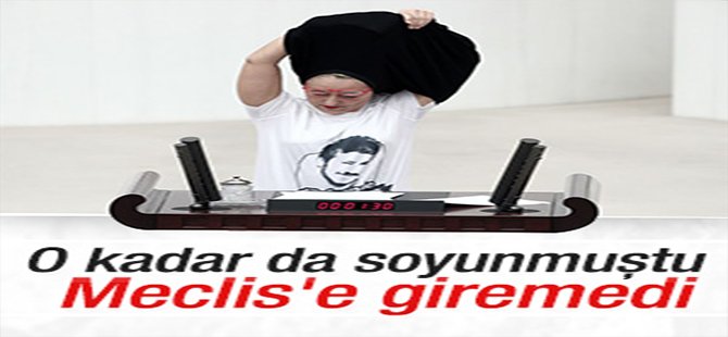 Melda Onur Meclis'e giremedi
