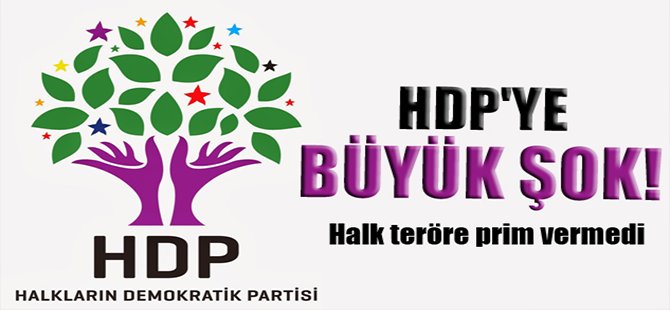 HDP'ye büyük şok! Halk teröre prim vermedi