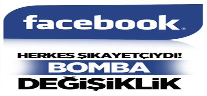 Facebook'tan Bomba Değişiklik