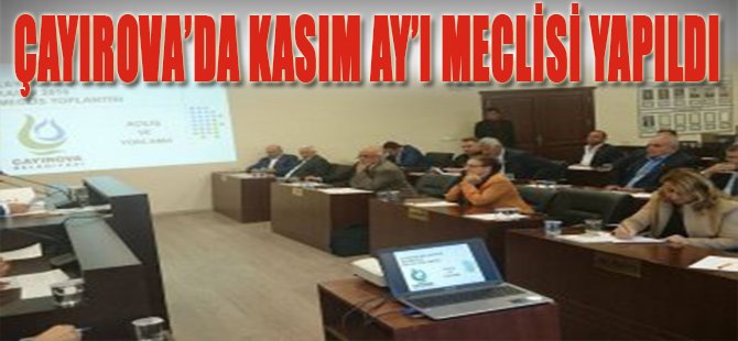Çayırova'da Kasım Ay'ı Meclisi Yapıldı
