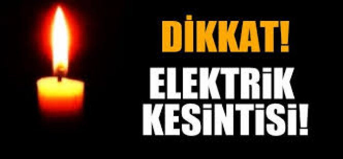 Dikkat! Elektrik Kesintisi Var!