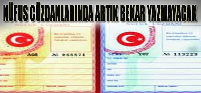 Nüfus Cüzdanlarında Artık Bekar Yazmayacak