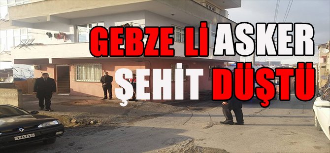 GEBZELİ ASKER ŞEHİT DÜŞTÜ