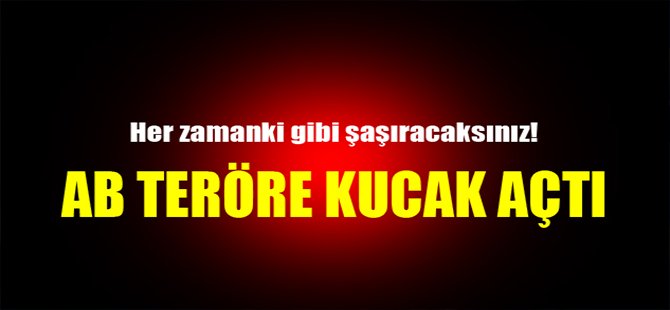 Her zamanki gibi şaşıracaksınız! AB teröre kucak açtı