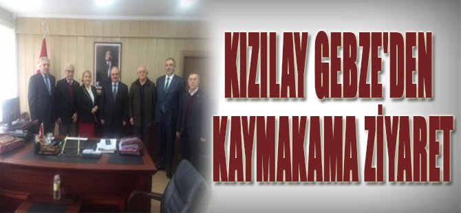 KIZILAY GEBZE'DEN KAYMAKAMA ZİYARET
