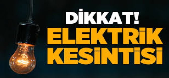 Dikkat! Elektrik Kesintisi Var!