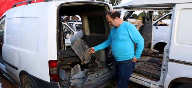 Aracı "taksit taksit" çaldılar