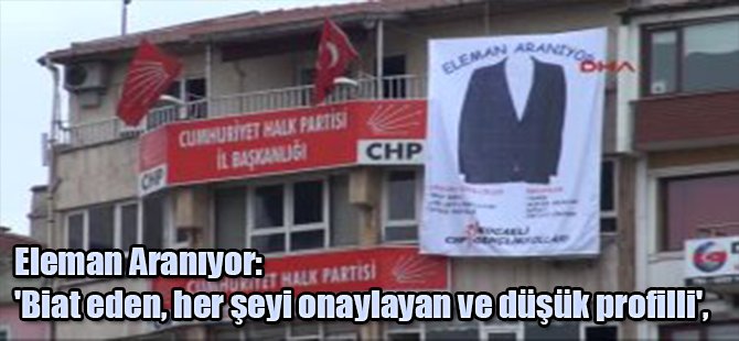 CHP'den Ceketli Başbakanlık Göndermesi