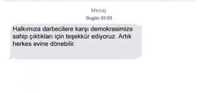 vatandaşa sahte evlerinize dönün mesajı