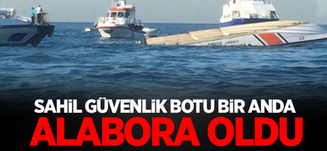 Sahil Güvenlik botu Sarayburnu'nda alabora oldu