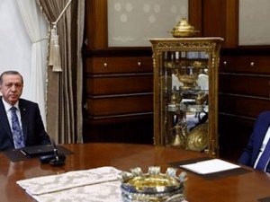Cumhurbaşkanı Erdoğan, Külliye'de Hakan Fidan’ı kabul etti
