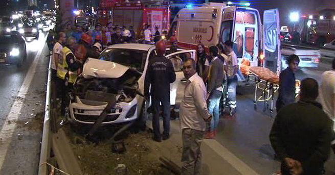 Kartal'da trafik kazası