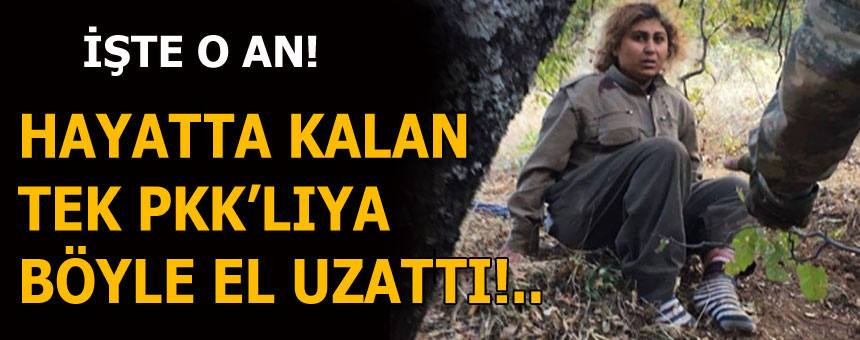 Hayatta kalan tek PKK'lıya böyle el uzattı!