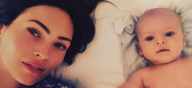 Megan Fox bebeğiyle ilk fotoğrafını paylaştı