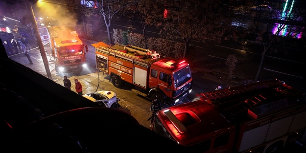 Bursa'da iş yerinde yangın