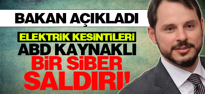 Bakan açıkladı: ABD'den saldırı yapıldı