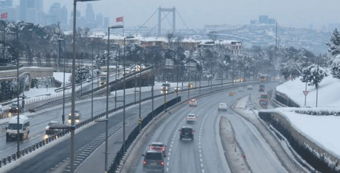 İstanbul'da şaşırtan manzara