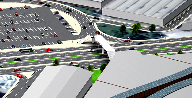 41 AVM ile Outlet Center arası yaya geçişi kolaylaşacak