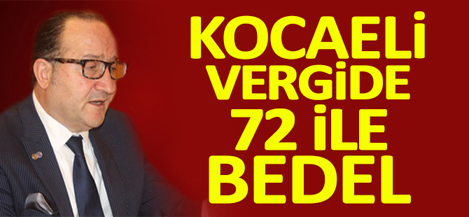 Kocaeli vergide 72 ile bedel