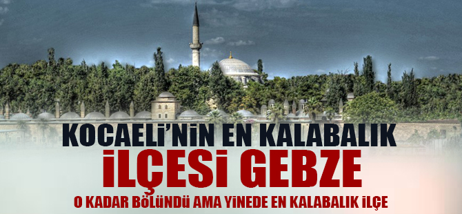 Kocaeli'nin en kalabalık ilçesi Gebze oldu
