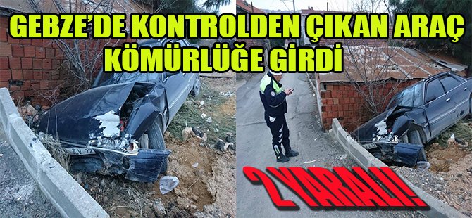 Gebze'de Kontrolden Çıkan Araç Kömürlüğe Girdi