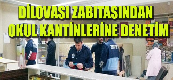 Dilovası Zabıtasından Okul Kantinlerine Denetim