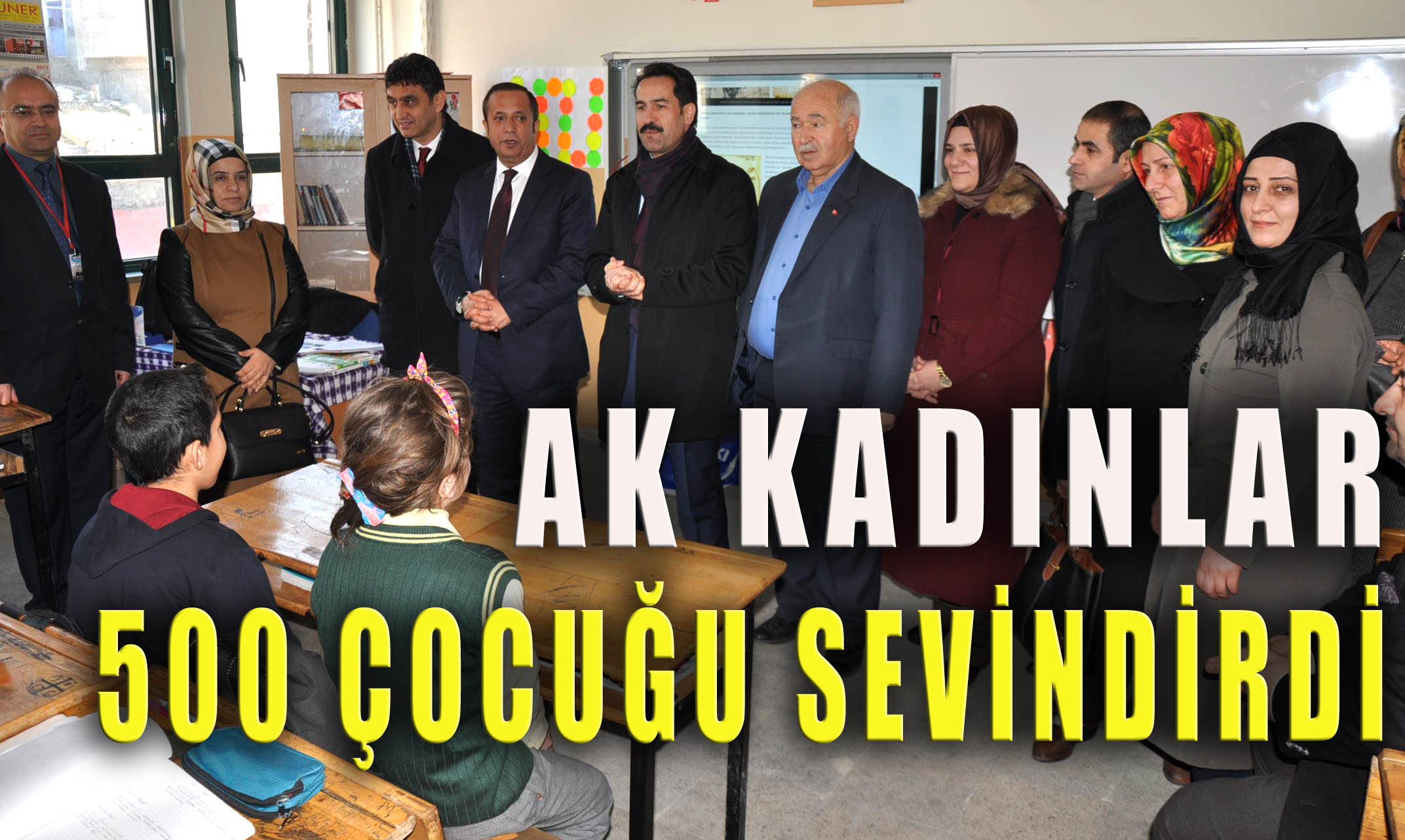 AK Kadınlar 500 çocuğu sevindirdi