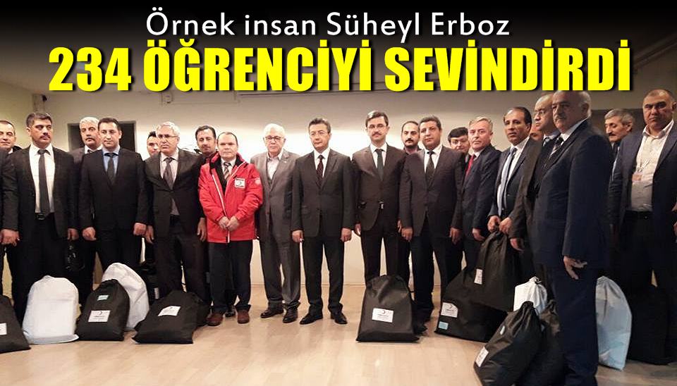 Süheyl Erboz 234 öğrenciyi sevindirdi