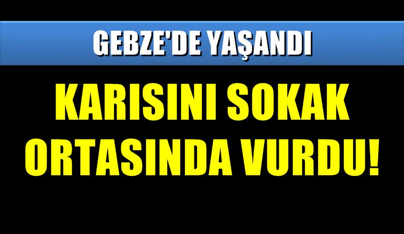 Karısını sokak ortasında vurdu!