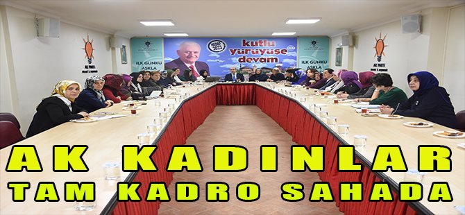 Ak Kadınlar Tam Kadro Sahada