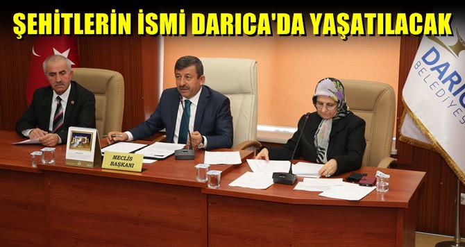 Şehitlerin ismi Darıca'da yaşatılacak