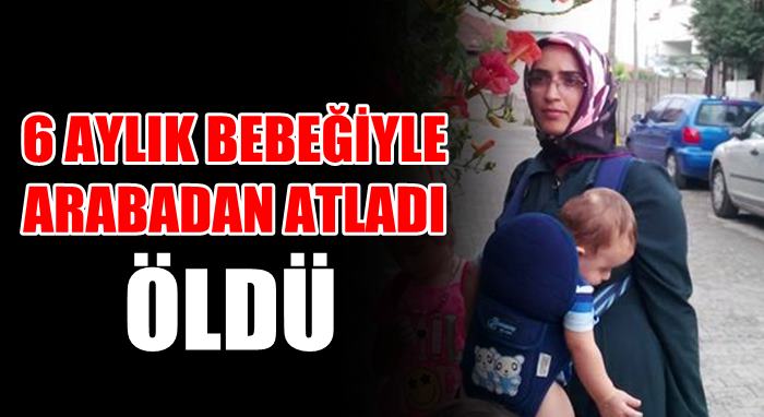 Kocasına kızdı arabadan atladı