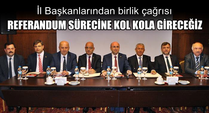 ‘Referandum sürecinde kol kola yürüyeceğiz’